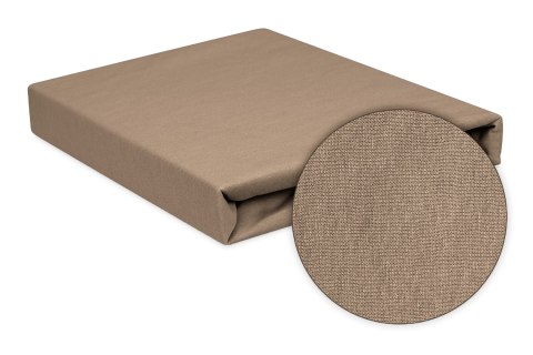 Prześcieradło jersey z gumką 120x200 czekoladowe mleczne L17 Premium Prześcieradło jersey z gumką 120x200 czekoladowe mleczne L17 Premium