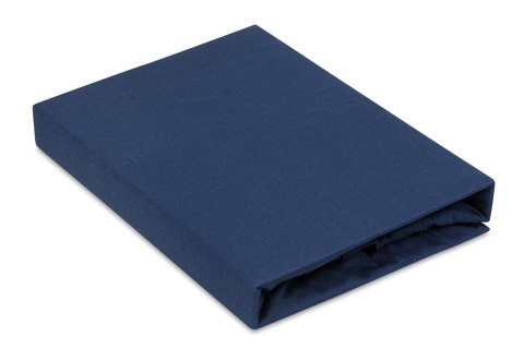 Prześcieradło jersey z gumką 120x200 granatowe 47 Premium Prześcieradło jersey z gumką 120x200 granatowe 47 Premium