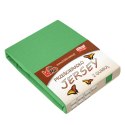 Prześcieradło jersey z gumką 80x200 zielone groszkowe 015 grube 150g/m2 KARO Prześcieradło jersey z gumką 80x200 zielone groszkowe 015 grube 150g/m2 KARO