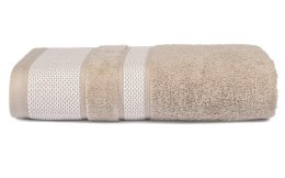 Ręcznik 50x90 Carlo beżowy frotte bawełniany 550g/m2 Detexpol