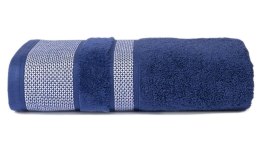 Ręcznik 50x90 Carlo niebieski frotte bawełniany 550g/m2 Detexpol