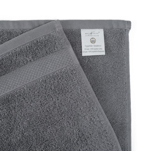 Ręcznik Opulence 50x100 antracytowy z bawełny egipskiej 600 g/m2 Nefretete Ręcznik Opulence 50x100 antracytowy z bawełny egipskiej 600 g/m2 Nefretete