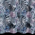 Zasłona 140x250 Malibu z motywami botanicznymi z błyszczącym nadrukiem gotowa na przelotkach F10 Zasłona 140x250 Malibu z motywami botanicznymi z błyszczącym nadrukiem gotowa na przelotkach F10