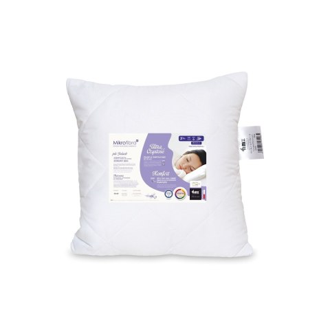Poduszka antyalergiczna 40x40 Mikrofibra pikowana 200g biała AMZ Poduszka antyalergiczna 40x40 Mikrofibra pikowana 200g biała AMZ