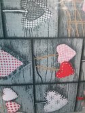 Pościel bawełniana 140x200 wzór 617E Serduszka Serca Szare Pościel bawełniana 140x200 wzór 617E Serduszka Serca Szare