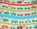 Pościel bawełniana 160x200 wzór 796E Auta Kolorowe Pasy Czerwone i Niebieskie Pościel bawełniana 160x200 wzór 796E Auta Kolorowe Pasy Czerwone i Niebieskie