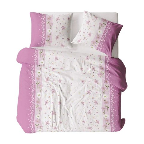 Pościel z kory 200x220 wzór 137/1 Kwiatki Różowo-Białe na guziki 100% bawełna gruba Pościel z kory 200x220 wzór 137/1 Kwiatki Różowo-Białe na guziki 100% bawełna gruba