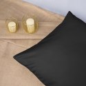 Poszewka satynowa 50x60 czarna 04000966 jednobarwna Darymex Poszewka satynowa 50x60 czarna 04000966 jednobarwna Darymex