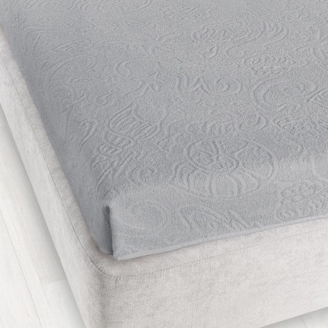 Prześcieradło frotte bez gumki 175x220 Tulipan 592 szare Zwoltex Prześcieradło frotte bez gumki 175x220 Tulipan 592 szare Zwoltex