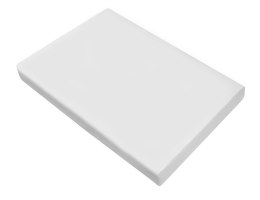 Prześcieradło satynowe 220x210 białe bez gumki Greno