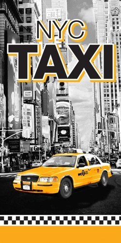 Ręcznik Magiczny New York 70x140 F Taxi 4913