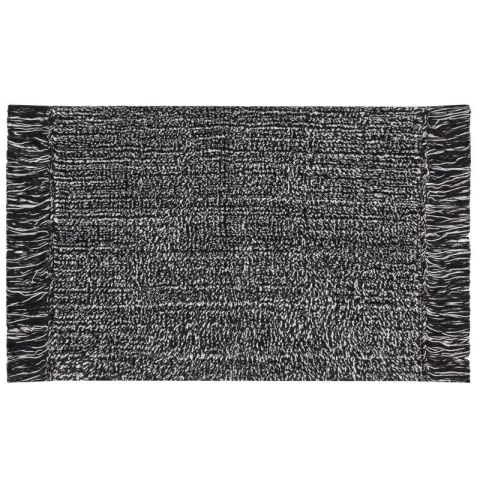 Dywanik łazienkowy 50x70 Lana czarny z frędzlami 700 g/m2 Eurofirany Dywanik łazienkowy 50x70 Lana czarny z frędzlami 700 g/m2 Eurofirany