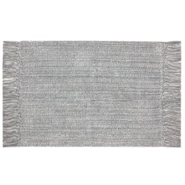Dywanik łazienkowy 60x90 Lana srebrny z frędzlami 700 g/m2 Eurofirany