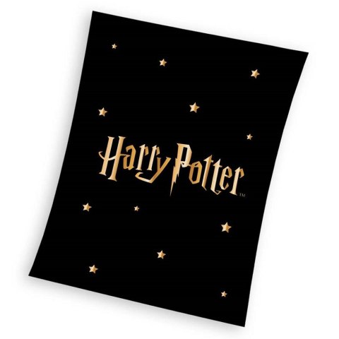 Koc narzuta z mikrofibry 130x170 Harry Potter czarny C24 Koc narzuta z mikrofibry 130x170 Harry Potter czarny C24