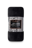 Koc narzuta z mikrofibry 150x200 Coral czarny C24 Koc narzuta z mikrofibry 150x200 Coral czarny C24