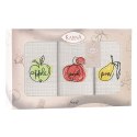 Komplet ścierek kuchennych ROKKO 40x60 3szt waflowa struktura z haftowanyi owocami /3775/V1/