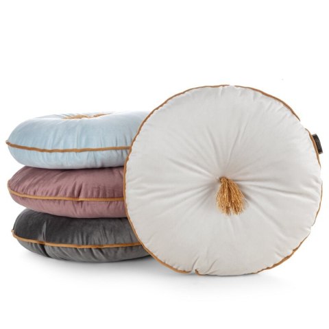 Poduszka dekoracyjna 40 cm Velvet beżowa z pomponem Eurofirany Poduszka dekoracyjna 40 cm Velvet beżowa z pomponem Eurofirany