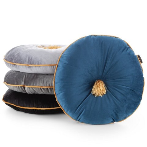 Poduszka dekoracyjna 40 cm Velvet beżowa z pomponem Eurofirany Poduszka dekoracyjna 40 cm Velvet beżowa z pomponem Eurofirany