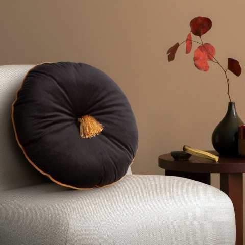Poduszka dekoracyjna 40 cm Velvet beżowa z pomponem Eurofirany Poduszka dekoracyjna 40 cm Velvet beżowa z pomponem Eurofirany