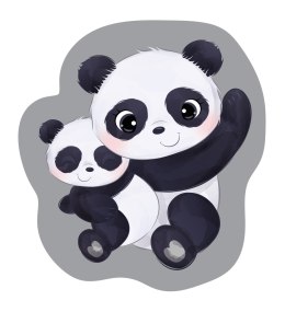 Poduszka przytulanka Kształtka 33x22 021 Panda biała czarna