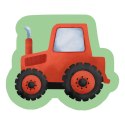 Poduszka przytulanka Kształtka 40x30 07 Traktor czarwona zielona Poduszka przytulanka Kształtka 40x30 07 Traktor czarwona zielona