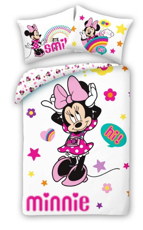 Pościel bawełniana 140x200 Myszka Mini Minnie poszewka 70x90 Kids 12 Halantex Pościel bawełniana 140x200 Myszka Mini Minnie poszewka 70x90 Kids 12 Halantex