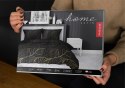 Pościel satynowa 140x200 Czarna złote liście 4815 A Home Satin 58