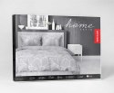 Pościel satynowa 140x200 Kwiaty lotosu szara 4818 B Home Satin 58 Pościel satynowa 140x200 Kwiaty lotosu szara 4818 B Home Satin 58