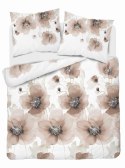 Pościel satynowa 160x200 Biała w beżowe kwiaty 4817 B Home Satin 58 Pościel satynowa 160x200 Biała w beżowe kwiaty 4817 B Home Satin 58