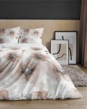 Pościel satynowa 160x200 Biała w beżowe kwiaty 4817 B Home Satin 58 Pościel satynowa 160x200 Biała w beżowe kwiaty 4817 B Home Satin 58