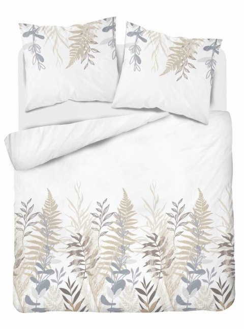 Pościel satynowa 160x200 Gałązki biała 4811 B Home Satin 58