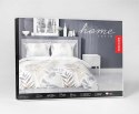 Pościel satynowa 160x200 Gałązki biała 4811 B Home Satin 58