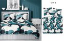 Pościel satynowa 160x200 turkusowa ciemna geometria 4199 A Home Satin 08 Pościel satynowa 160x200 turkusowa ciemna geometria 4199 A Home Satin 08