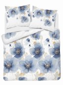 Pościel satynowa 180x200 Biała w niebieskie kwiaty 4817 A Home Satin 58 Pościel satynowa 180x200 Biała w niebieskie kwiaty 4817 A Home Satin 58
