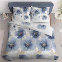 Pościel satynowa 180x200 Biała w niebieskie kwiaty 4817 A Home Satin 58 Pościel satynowa 180x200 Biała w niebieskie kwiaty 4817 A Home Satin 58