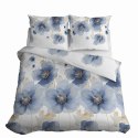 Pościel satynowa 180x200 Biała w niebieskie kwiaty 4817 A Home Satin 58 Pościel satynowa 180x200 Biała w niebieskie kwiaty 4817 A Home Satin 58