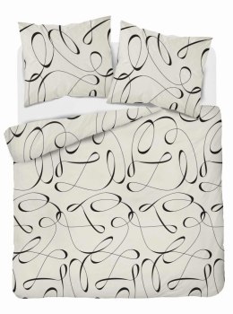 Pościel satynowa 180x200 Esy floresy beżowa 4819 A Home Satin 58