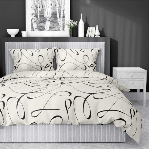 Pościel satynowa 180x200 Esy floresy beżowa 4819 A Home Satin 58 Pościel satynowa 180x200 Esy floresy beżowa 4819 A Home Satin 58