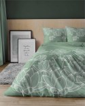 Pościel satynowa 180x200 Kwiaty lotosu zielona 4818 A Home Satin 58 Pościel satynowa 180x200 Kwiaty lotosu zielona 4818 A Home Satin 58