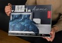 Pościel satynowa 180x200 Liście granatowa 4813 A Home Satin 58 Pościel satynowa 180x200 Liście granatowa 4813 A Home Satin 58