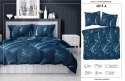 Pościel satynowa 180x200 Liście granatowa 4813 A Home Satin 58 Pościel satynowa 180x200 Liście granatowa 4813 A Home Satin 58