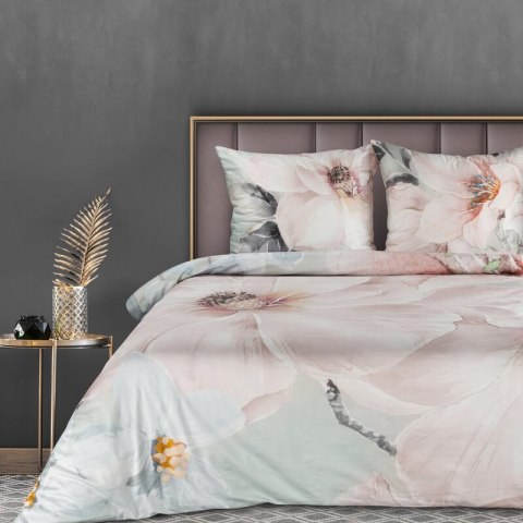 Pościel satynowa 220x200 Premium 18 pudrowa różowa kwiaty Eurofirany Pościel satynowa 220x200 Premium 18 pudrowa różowa kwiaty Eurofirany