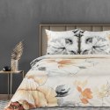Pościel satynowa 220x200 Premium 19 kremowa szara kwiaty Eurofirany Pościel satynowa 220x200 Premium 19 kremowa szara kwiaty Eurofirany