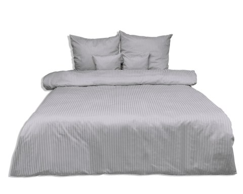 Poszewka adamaszkowa 40x40 szara 42 jednobarwna paski 1cm Matex Poszewka adamaszkowa 40x40 szara 42 jednobarwna paski 1cm Matex