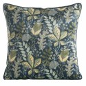 Poszewka dekoracyjna 45x45 Velvet 107 grantowa zielona ze wzorem kwiatowym welurowa Eurofirany Poszewka dekoracyjna 45x45 Velvet 107 grantowa zielona ze wzorem kwiatowym welurowa Eurofirany