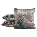 Poszewka dekoracyjna 45x45 Velvet 108 stalowa różowa ze wzorem kwiatowym welurowa Eurofirany Poszewka dekoracyjna 45x45 Velvet 108 stalowa różowa ze wzorem kwiatowym welurowa Eurofirany