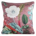 Poszewka dekoracyjna 45x45 Velvet 109 różowa ze wzorem kwiatowym welurowa Eurofirany Poszewka dekoracyjna 45x45 Velvet 109 różowa ze wzorem kwiatowym welurowa Eurofirany
