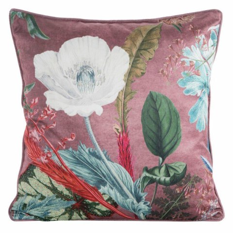 Poszewka dekoracyjna 45x45 Velvet 109 różowa ze wzorem kwiatowym welurowa Eurofirany Poszewka dekoracyjna 45x45 Velvet 109 różowa ze wzorem kwiatowym welurowa Eurofirany