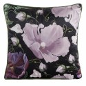 Poszewka dekoracyjna 45x45 Velvet 116 czarna fioletowa ze wzorem kwiatowym welurowa Eurofirany Poszewka dekoracyjna 45x45 Velvet 116 czarna fioletowa ze wzorem kwiatowym welurowa Eurofirany