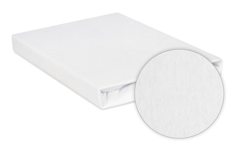 Prześcieradło jersey z gumką 140x200 białe 01 Classic Prześcieradło jersey z gumką 140x200 białe 01 Classic